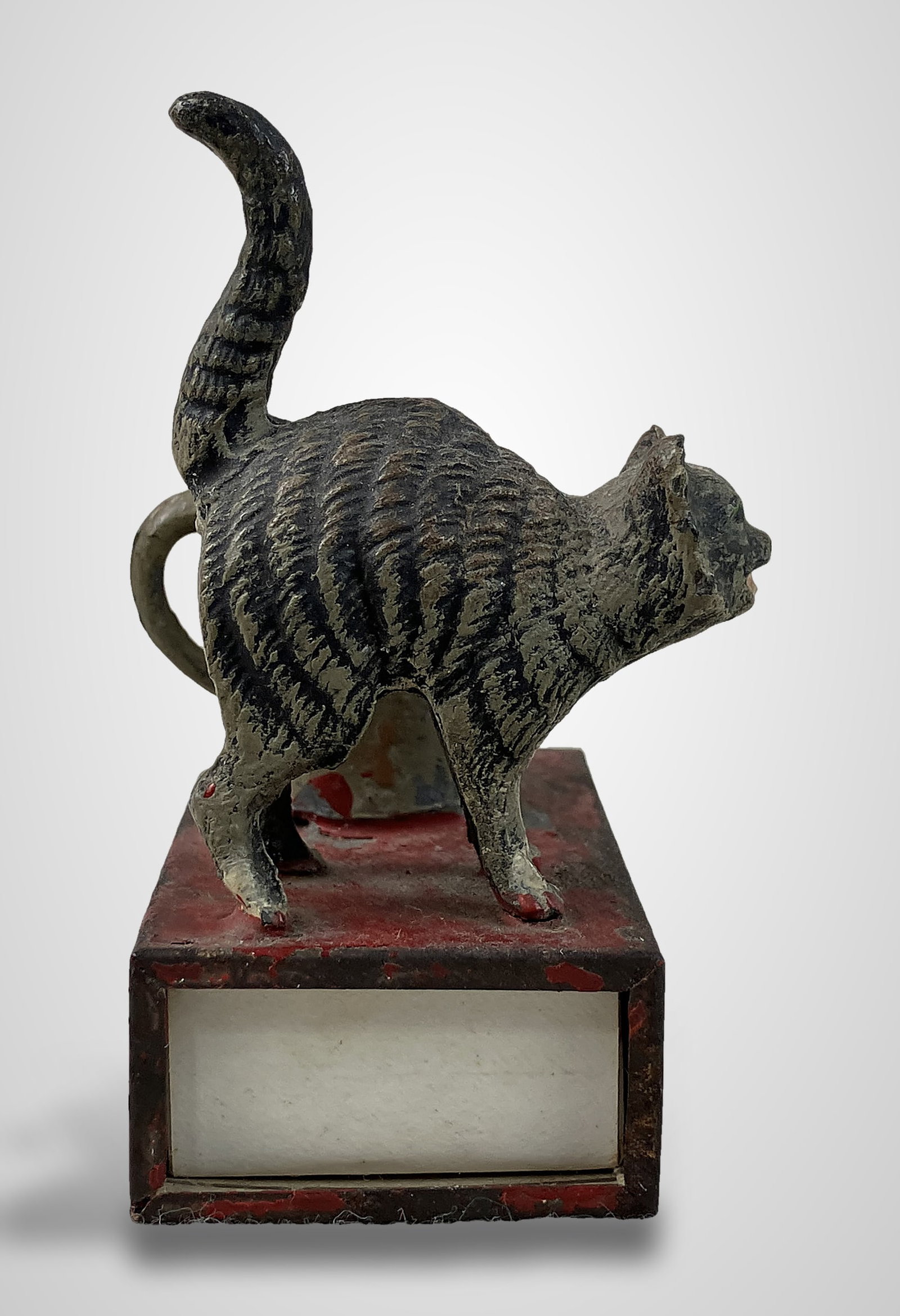 Polychromed Cat Matchbox Holder - 5