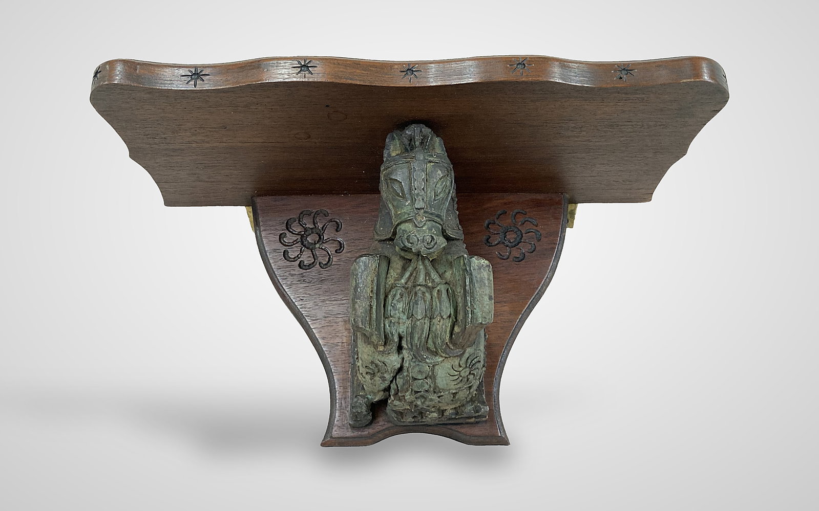 Carved Folk Art Shelf - 3