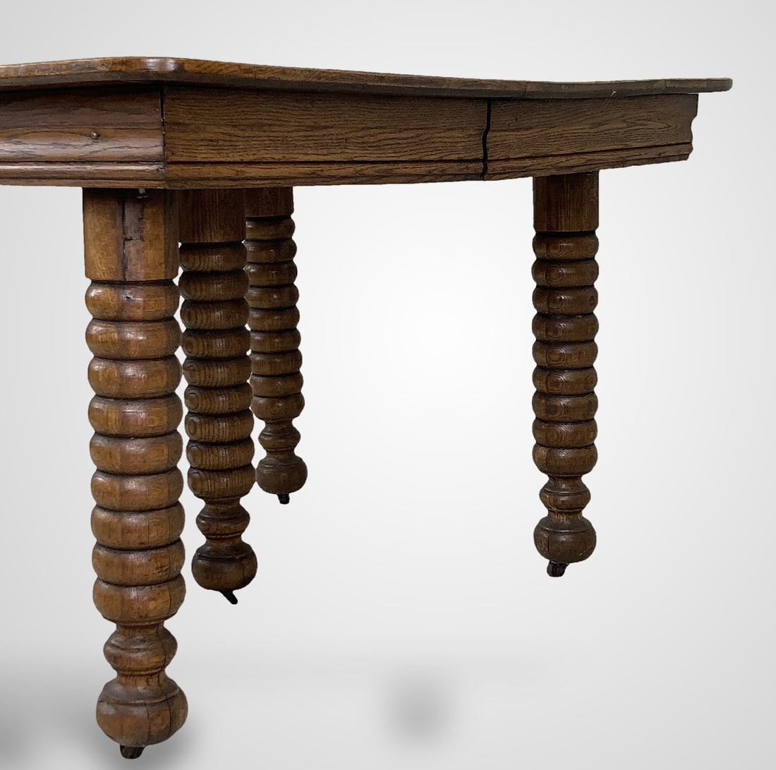 Quarter Sawn Oak Dining Table - 4
