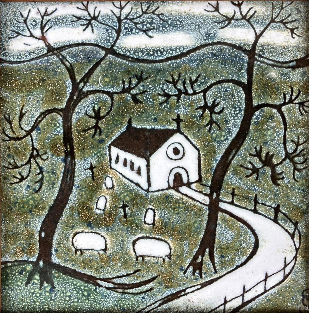 Set of Christina Sheppard Glazed Ceramic Tiles - 3