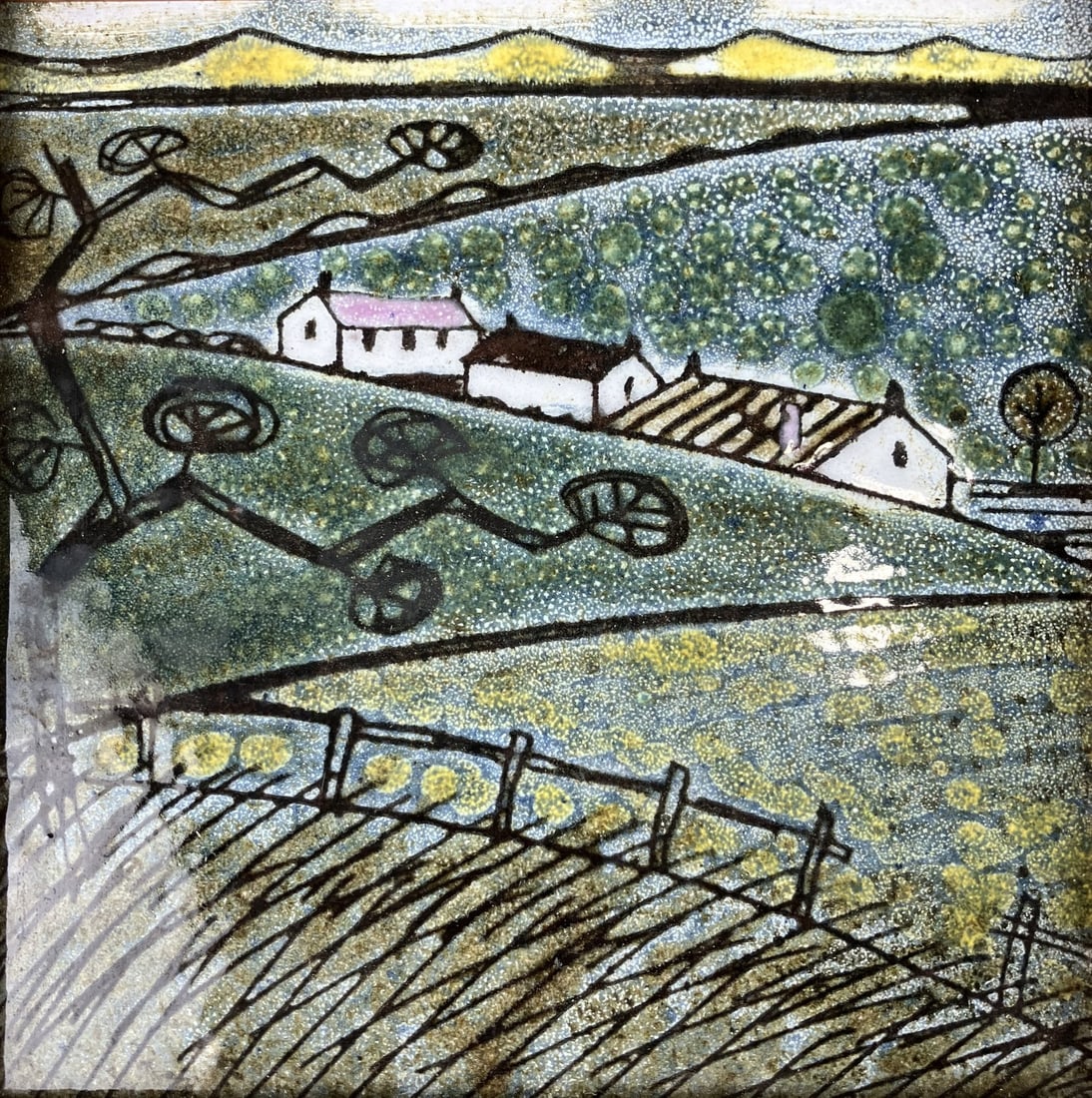 Set of Christina Sheppard Glazed Ceramic Tiles - 4