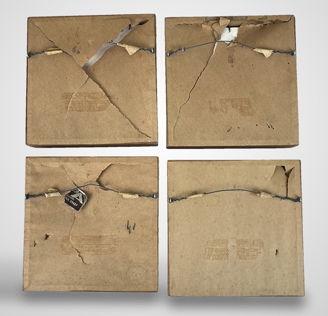 Set of Christina Sheppard Glazed Ceramic Tiles - 8