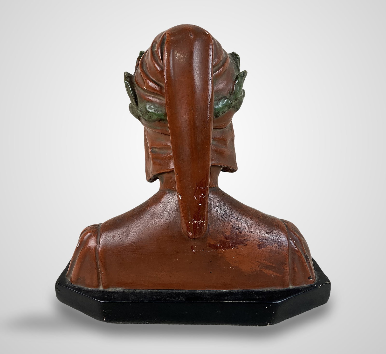 Dante Alighieri Polychromed Bust - 4