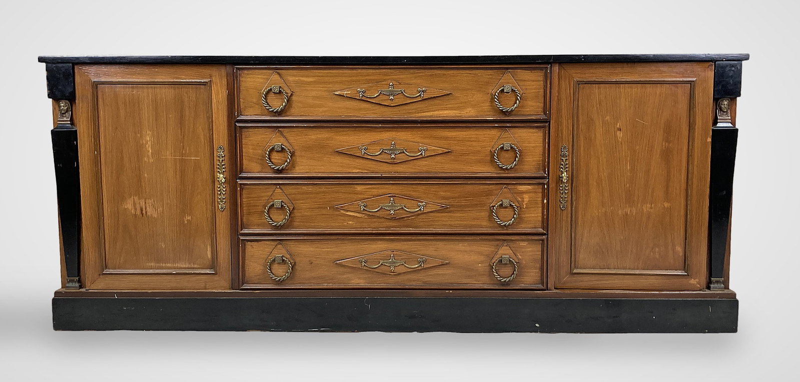 Neoclassical Style Rosewood Sideboard - 4