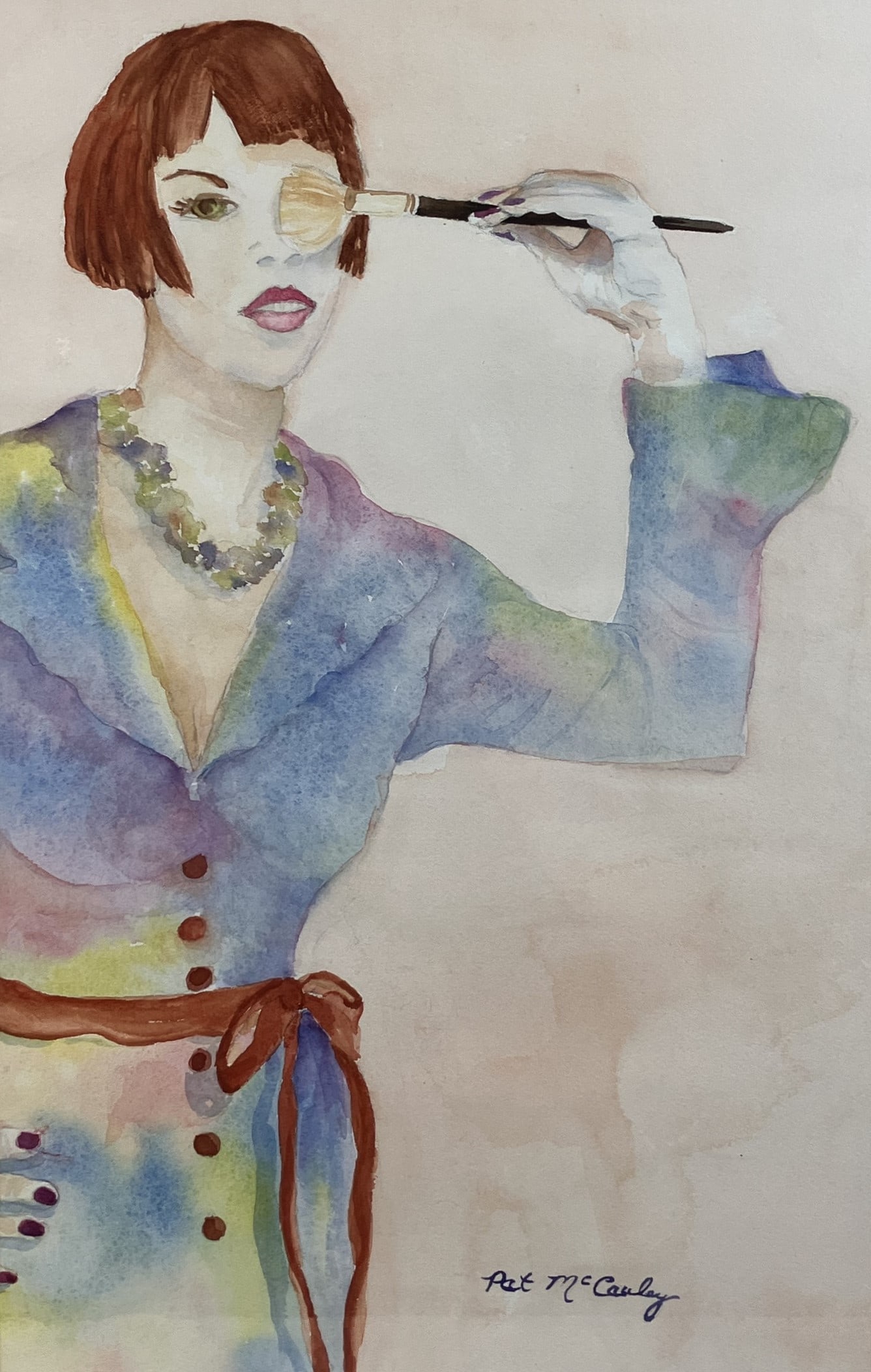 Lady Fashion Portrait Watercolor - 2