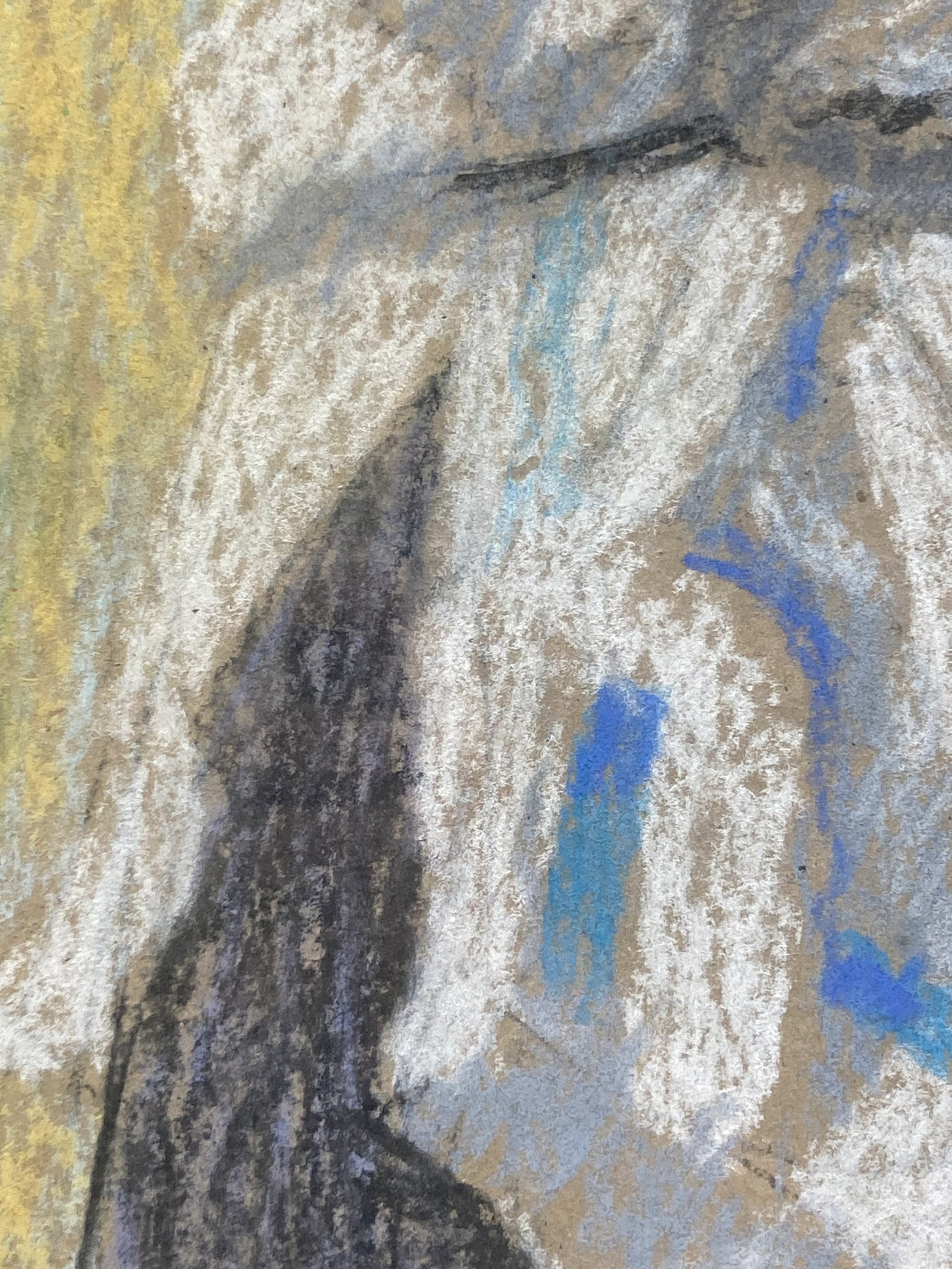 Mid-Century Modern, Laundry Scene, Signed Pastel - 3
