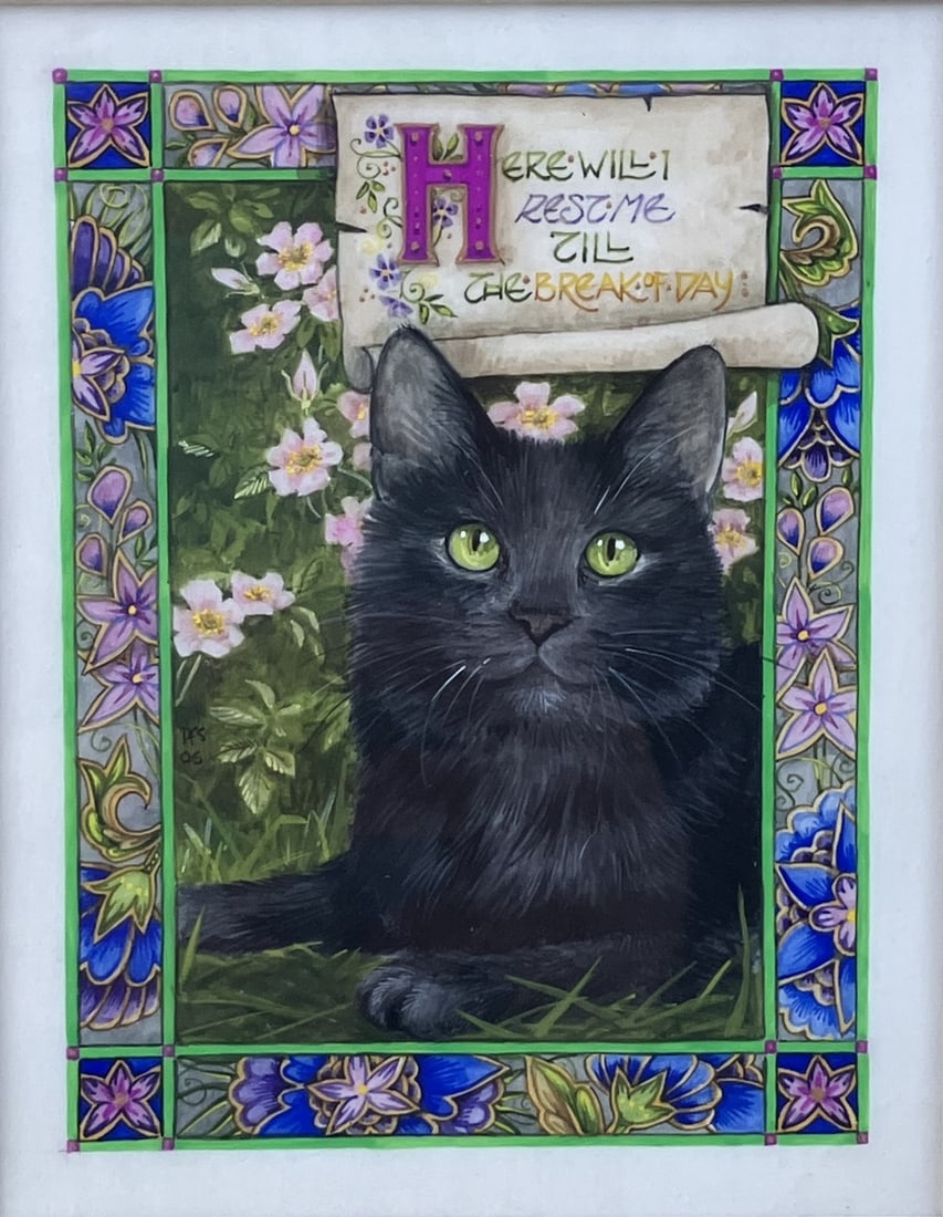 Debby Faulkner-Stevens, Cat Miniature, Painting - 2