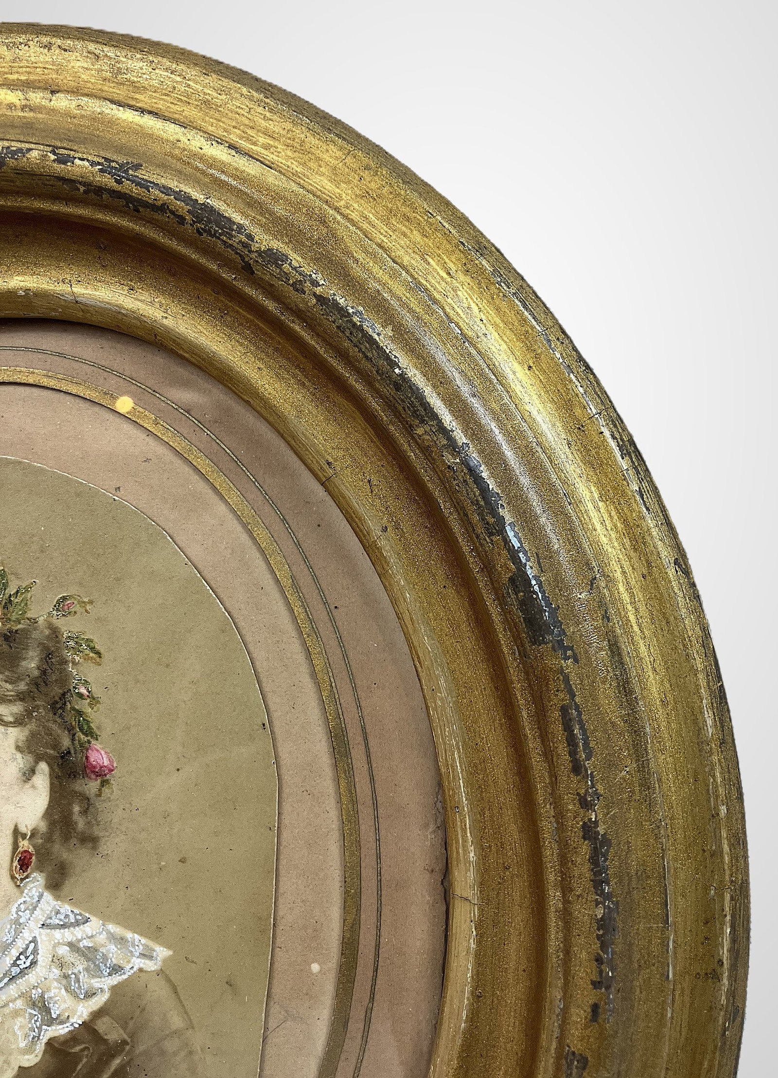 19th-Century Hand-Embellished Portrait of a Woman - 5