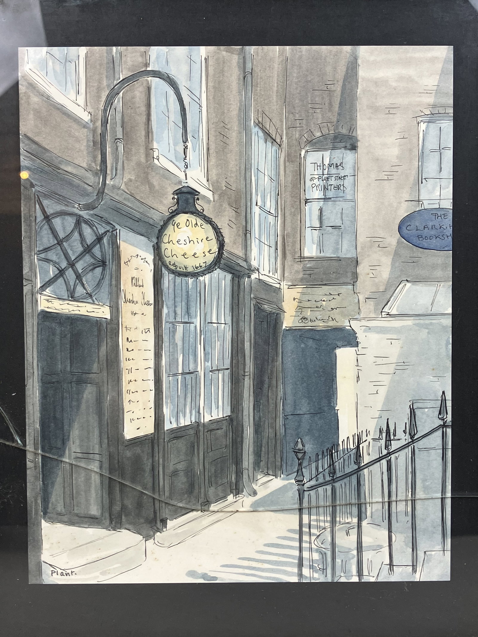 Three Pamela Plant English Cityscape Watercolors - 6
