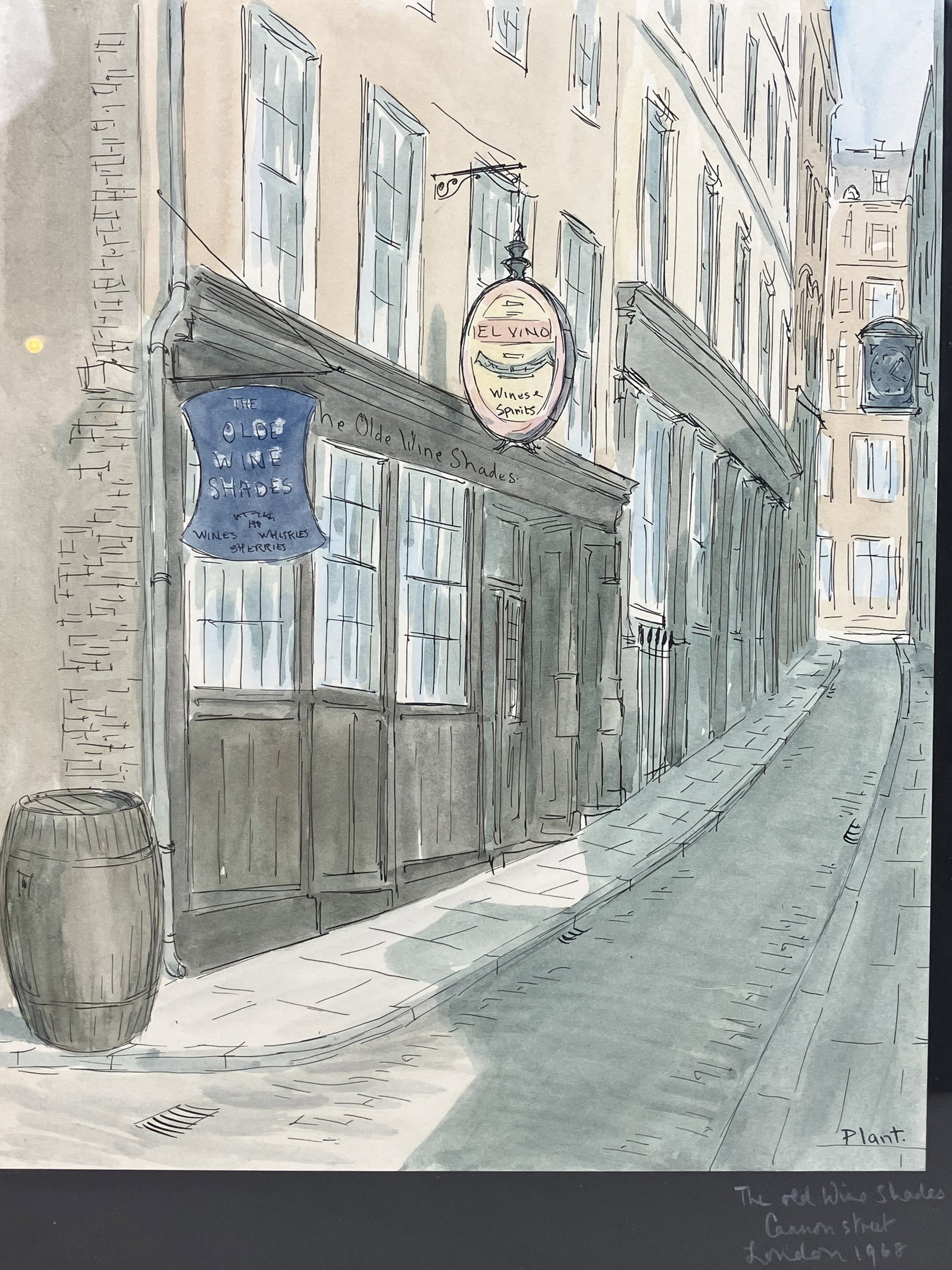 Three Pamela Plant English Cityscape Watercolors - 9