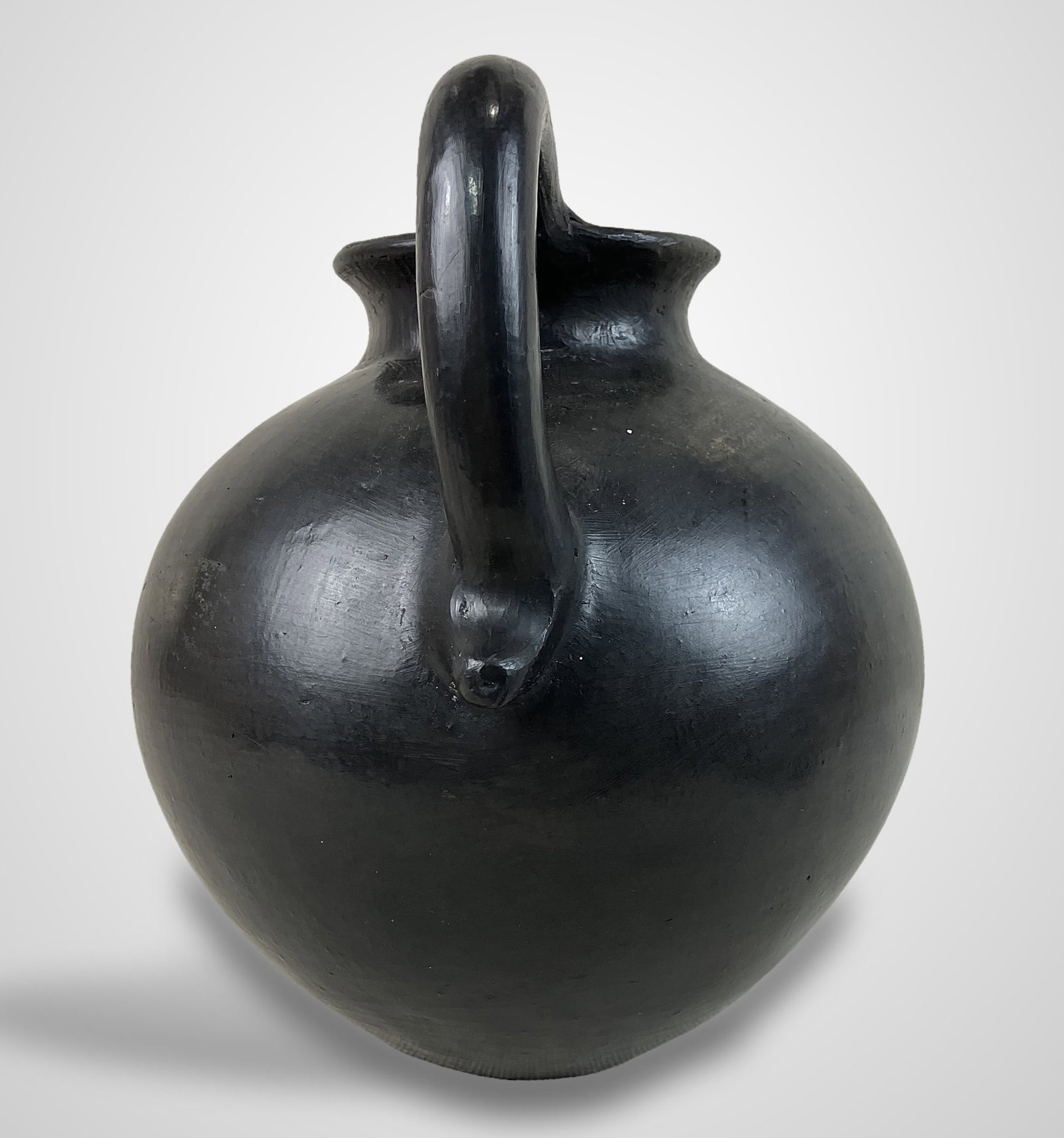 Bauhaus Black Pottery Pitcher - 4