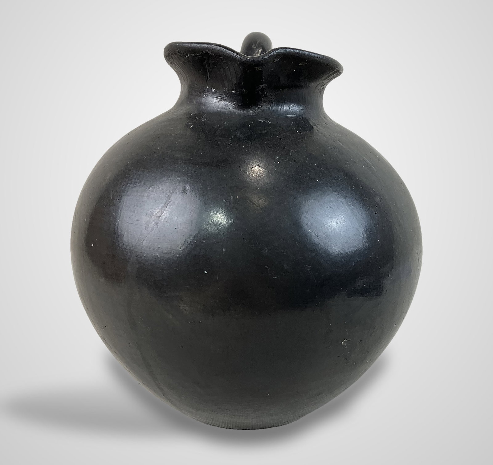 Bauhaus Black Pottery Pitcher - 6
