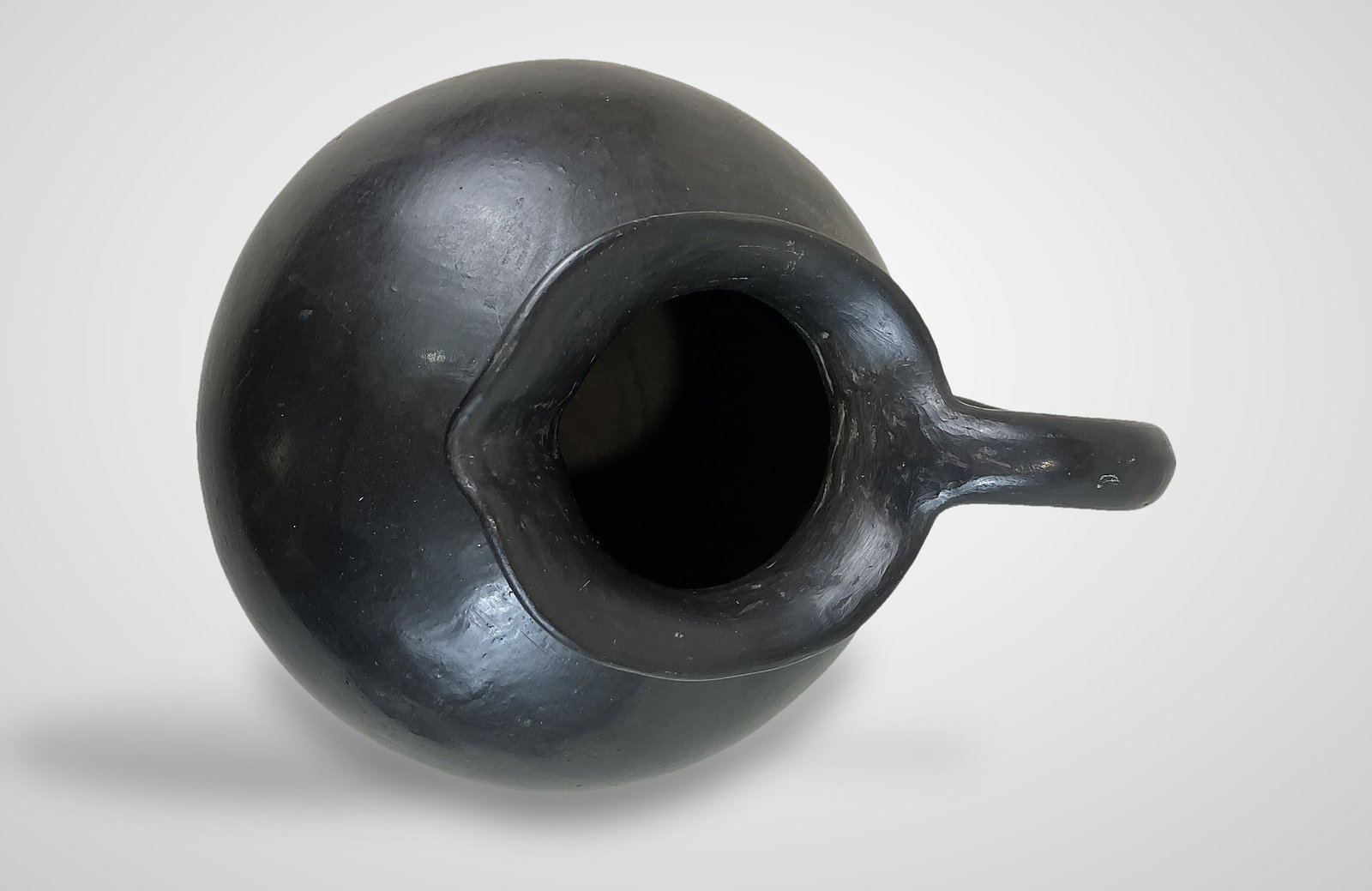 Bauhaus Black Pottery Pitcher - 7