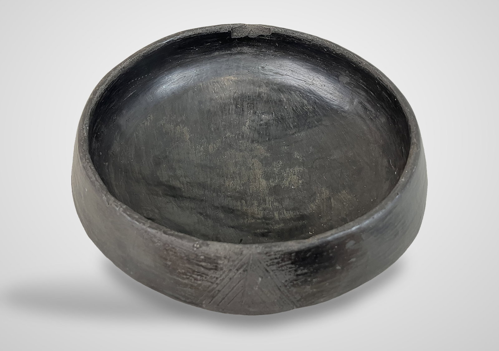 Native American Blackware Bowl - 3