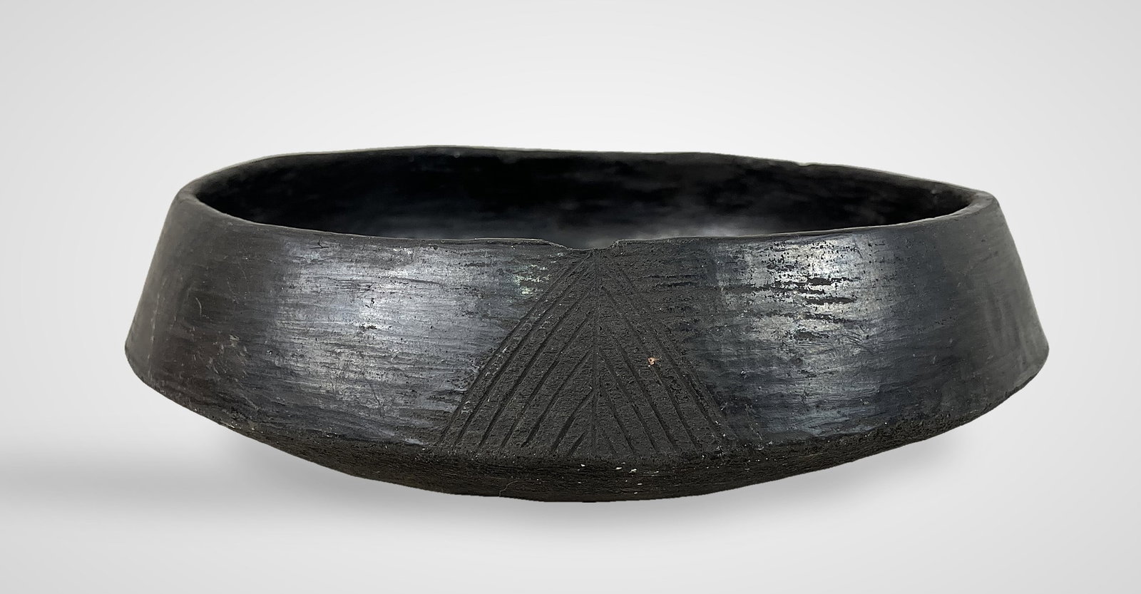 Native American Blackware Bowl - 5