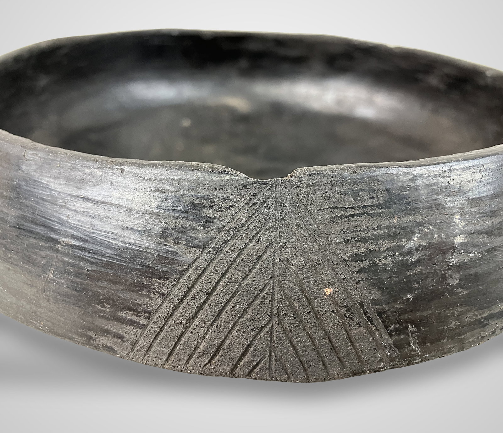 Native American Blackware Bowl - 6