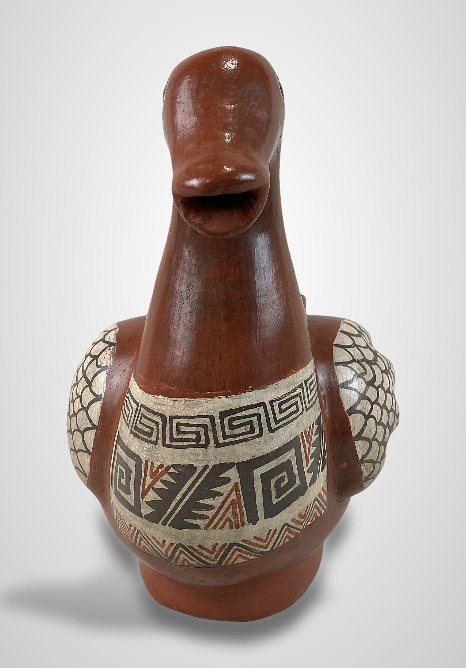 Mexican Folk Pottery Bird Jug - 7