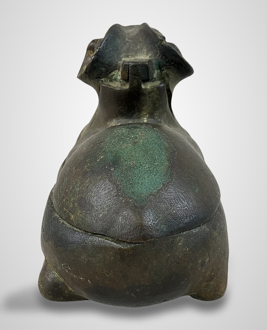 Chinese Bronze Ram Oil Lamp - 3