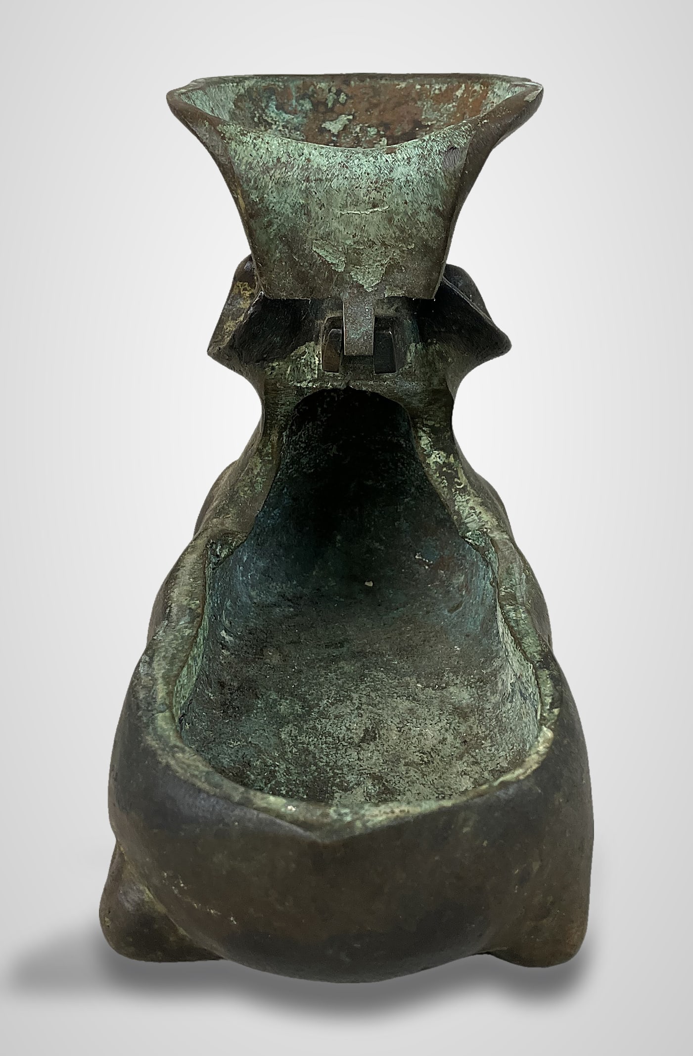Chinese Bronze Ram Oil Lamp - 4