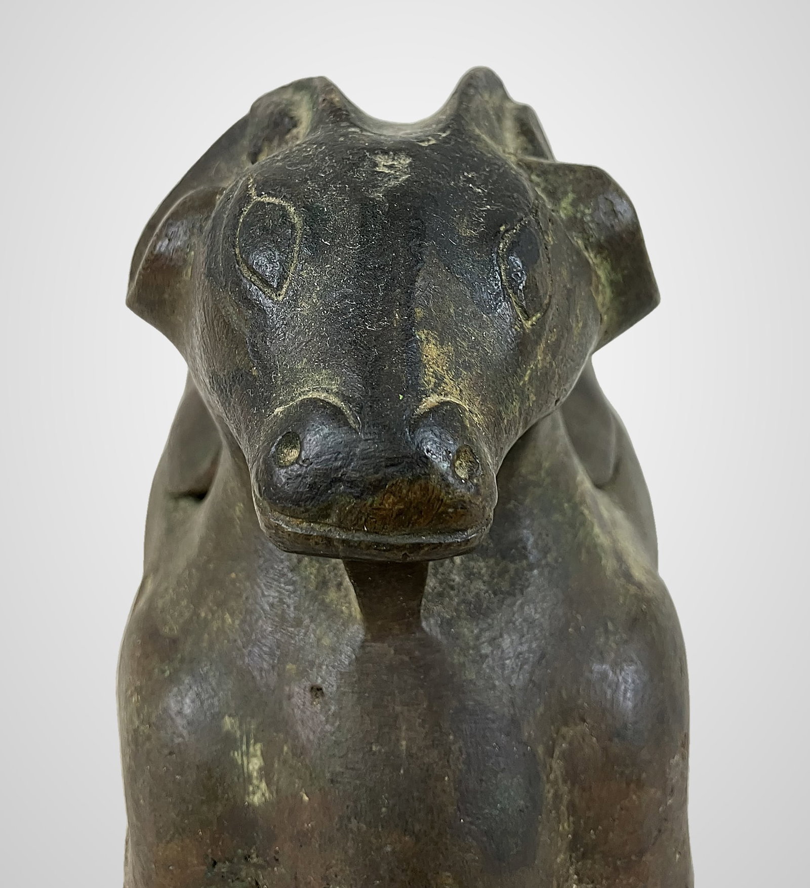 Chinese Bronze Ram Oil Lamp - 7