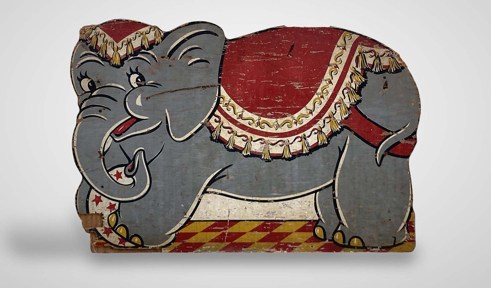 Painted Elephant Toy Chest - 4