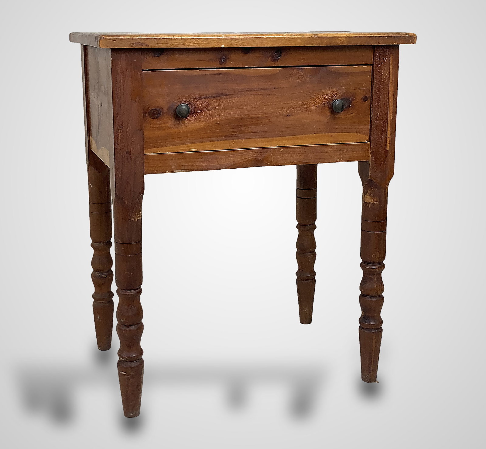 Country Pine One Drawer Stand (1 of 7)