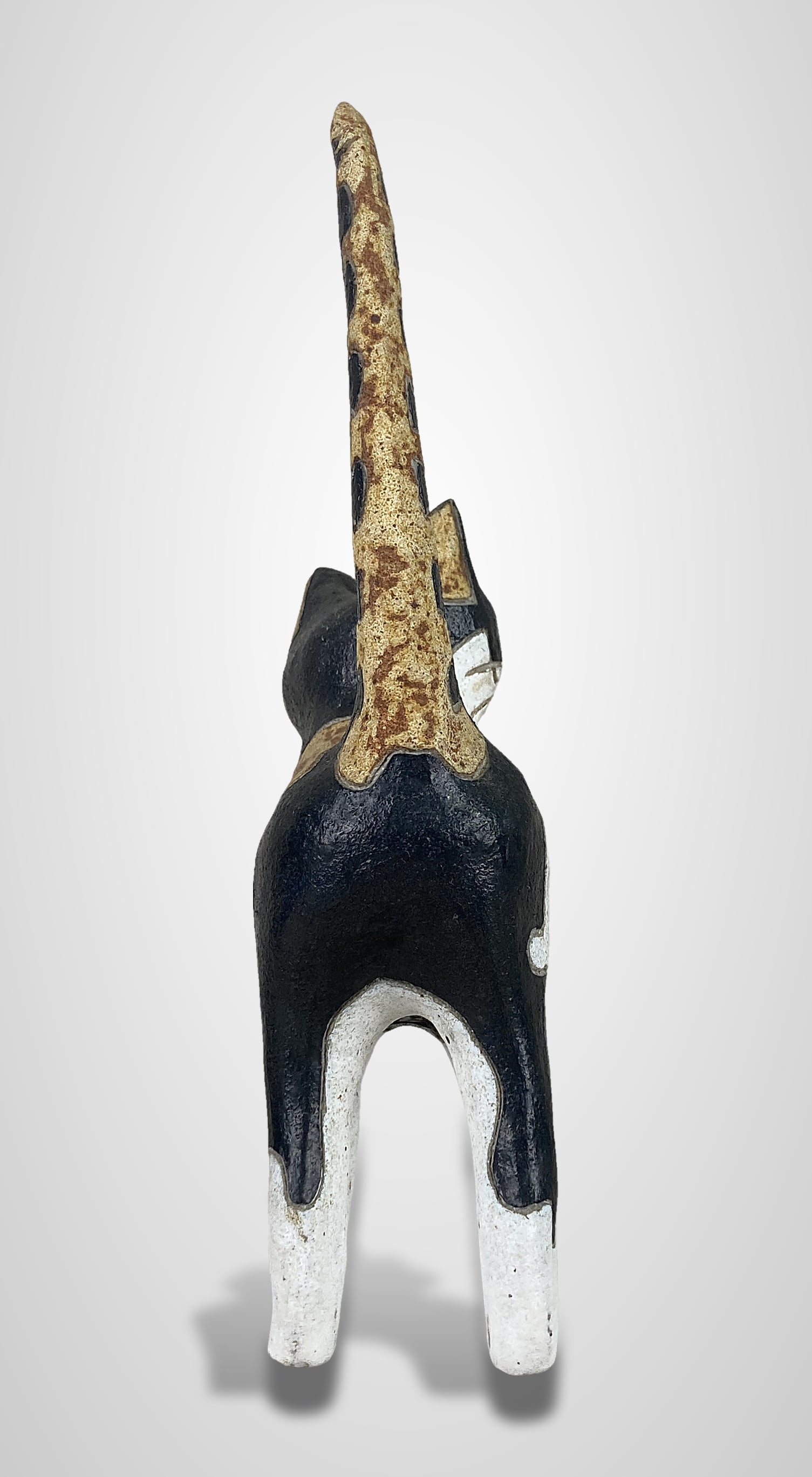 Rosemary Wren Stoneware Cat Sculpture - 3