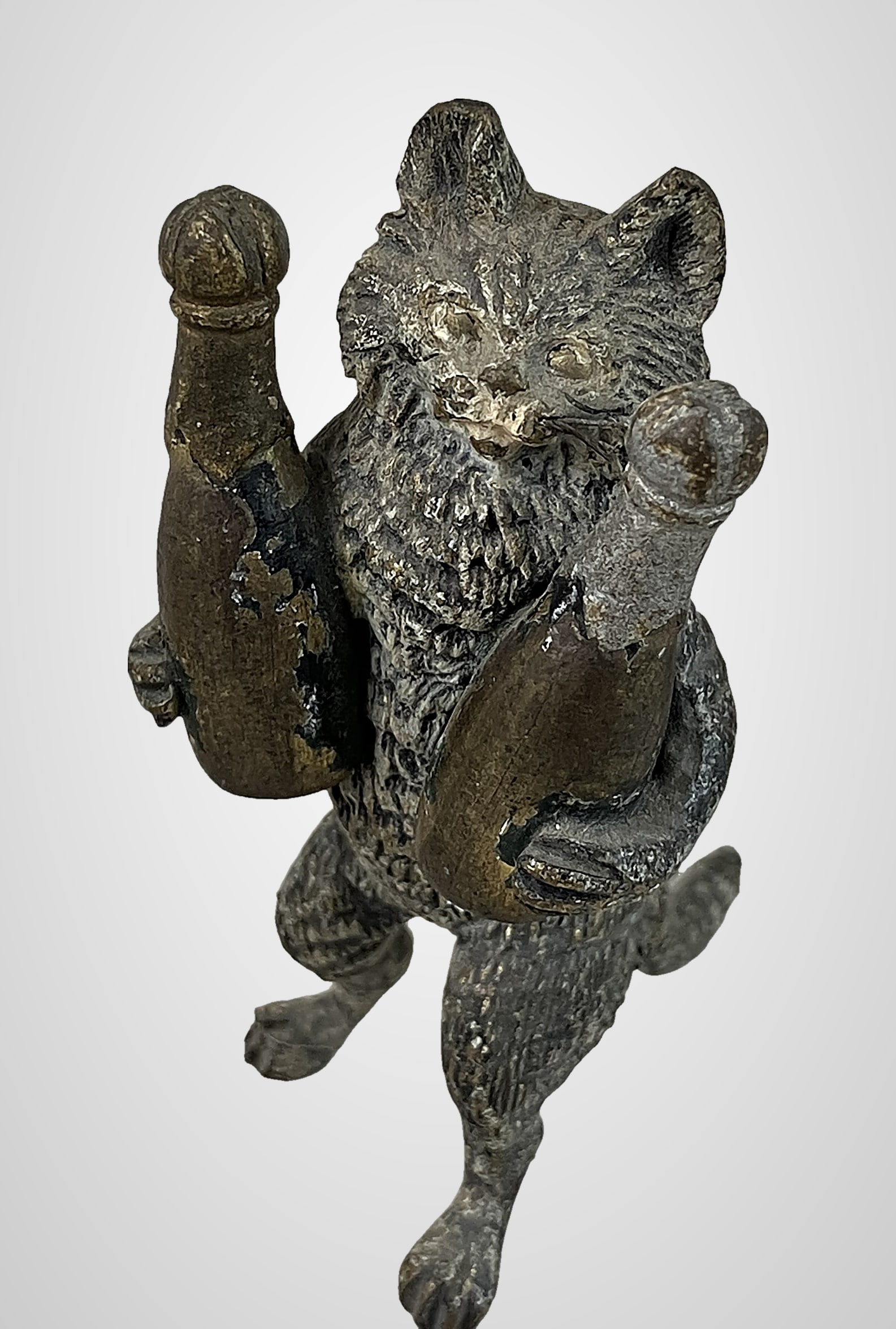 Cold Painted Bronze Miniature Cats Including Franz Bergman - 6