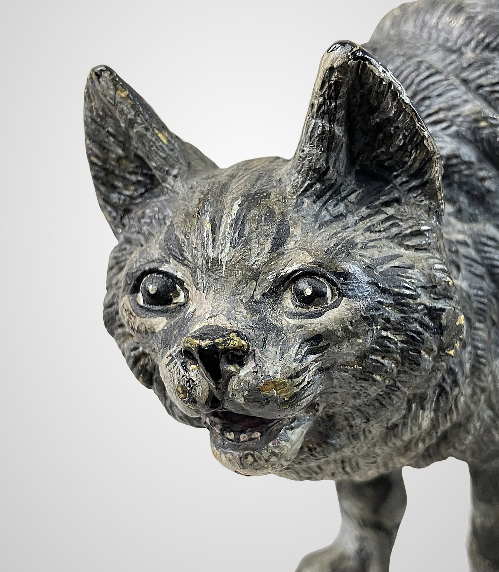 Austrian Cold Painted Bronze Cat - 2