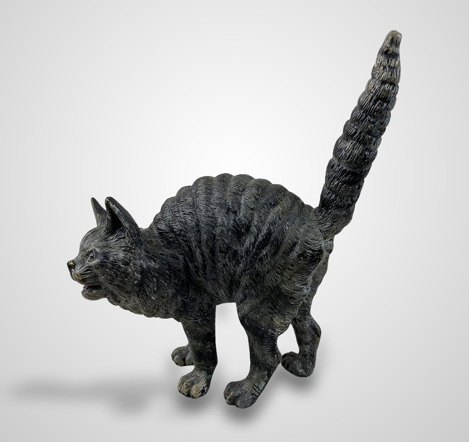 Austrian Cold Painted Bronze Cat - 3