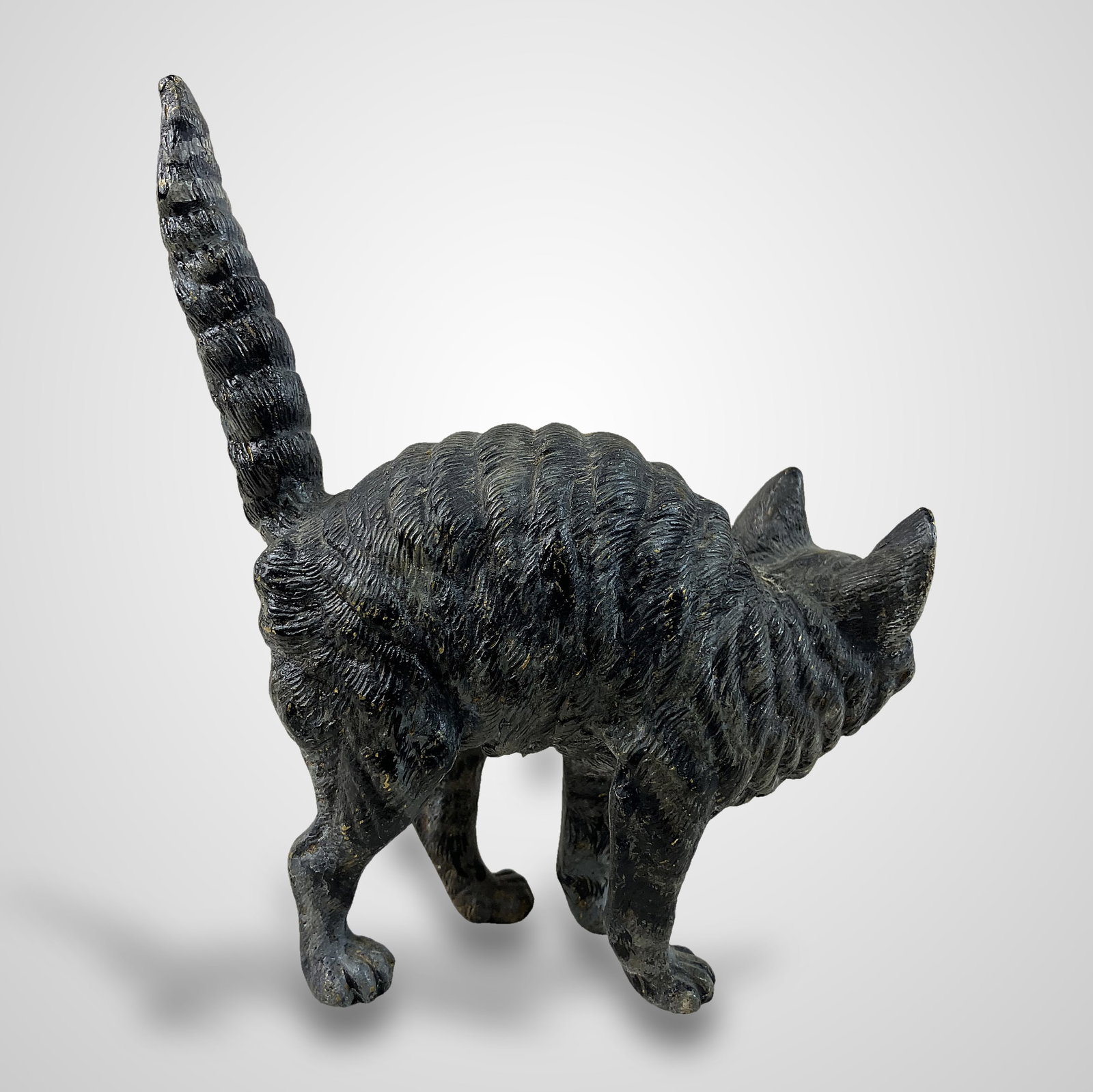 Austrian Cold Painted Bronze Cat - 6