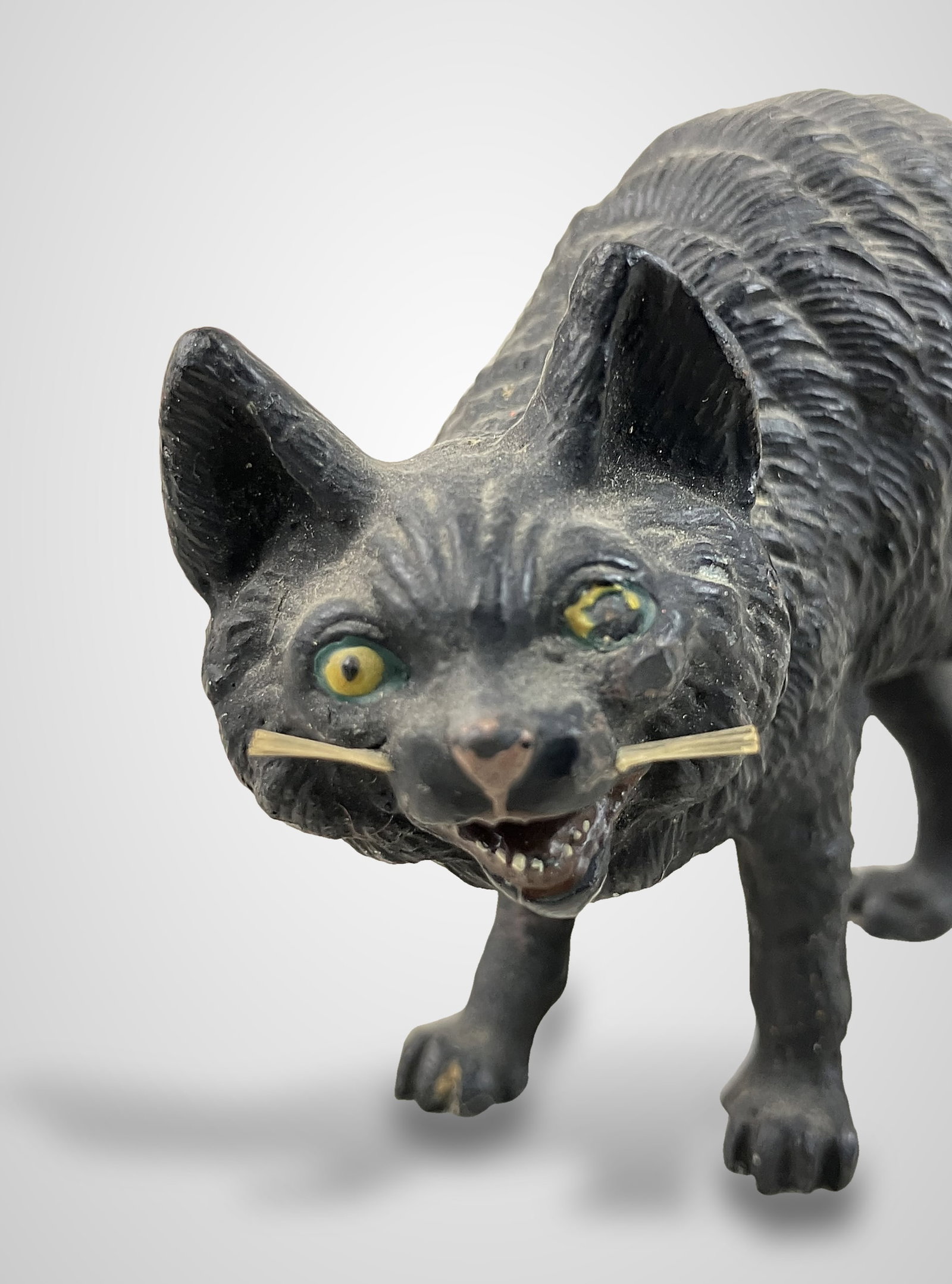 Austrian Cold Painted Bronze Cat - 3