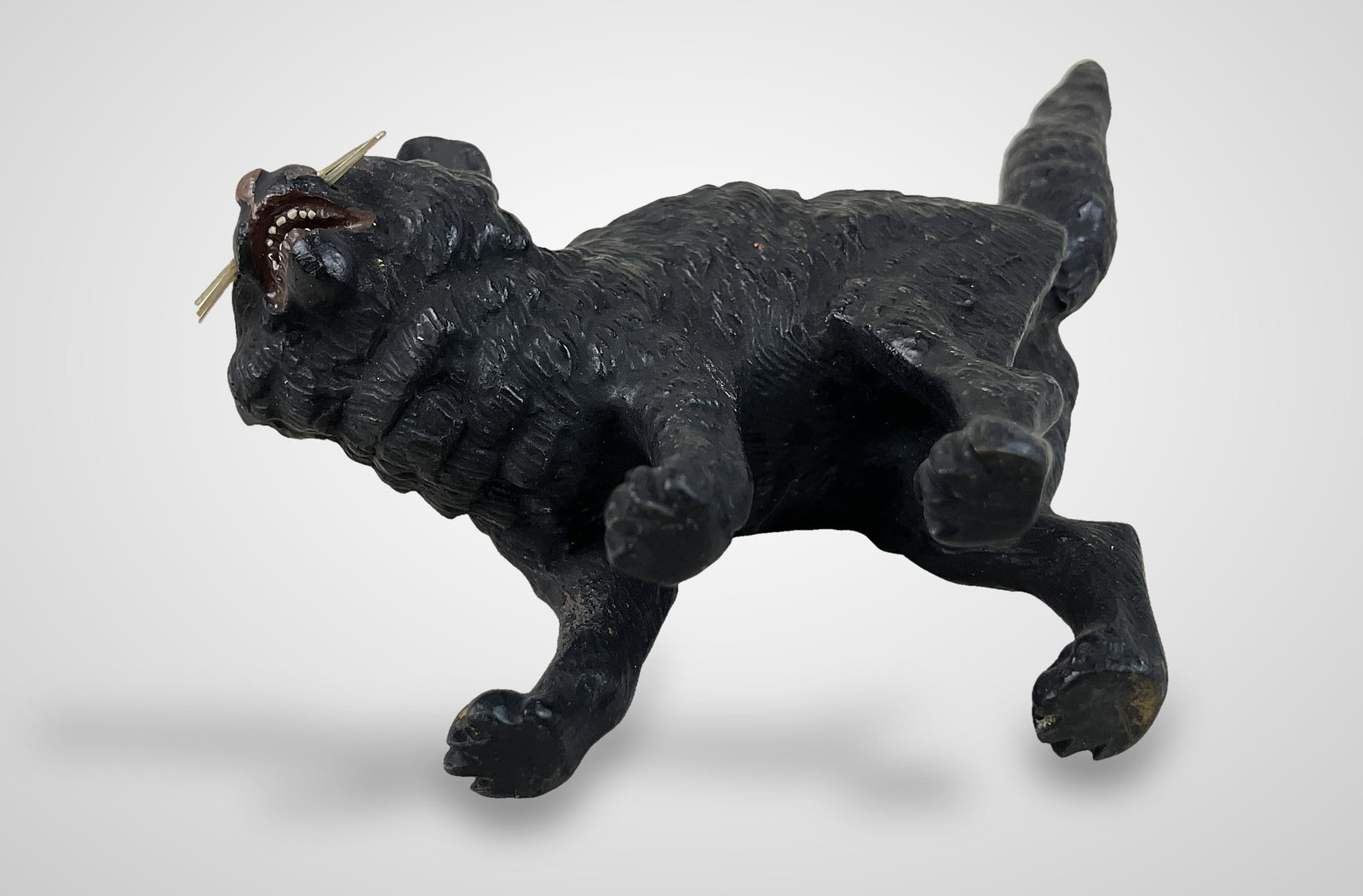 Austrian Cold Painted Bronze Cat - 8