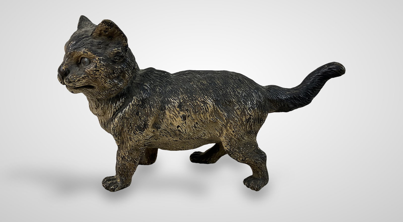 Austrian Cold Painted Bronze Cat - 2