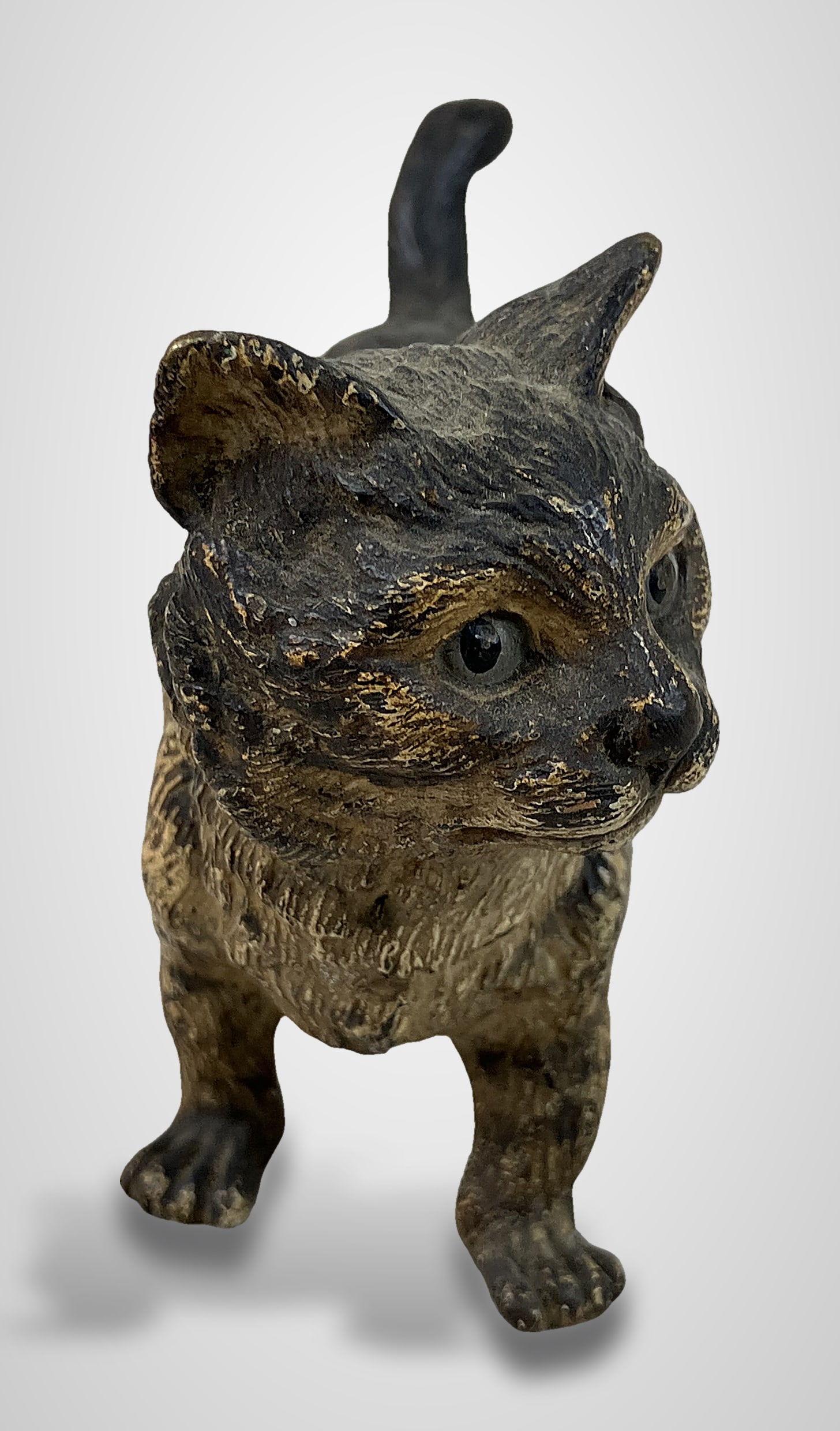 Austrian Cold Painted Bronze Cat - 3