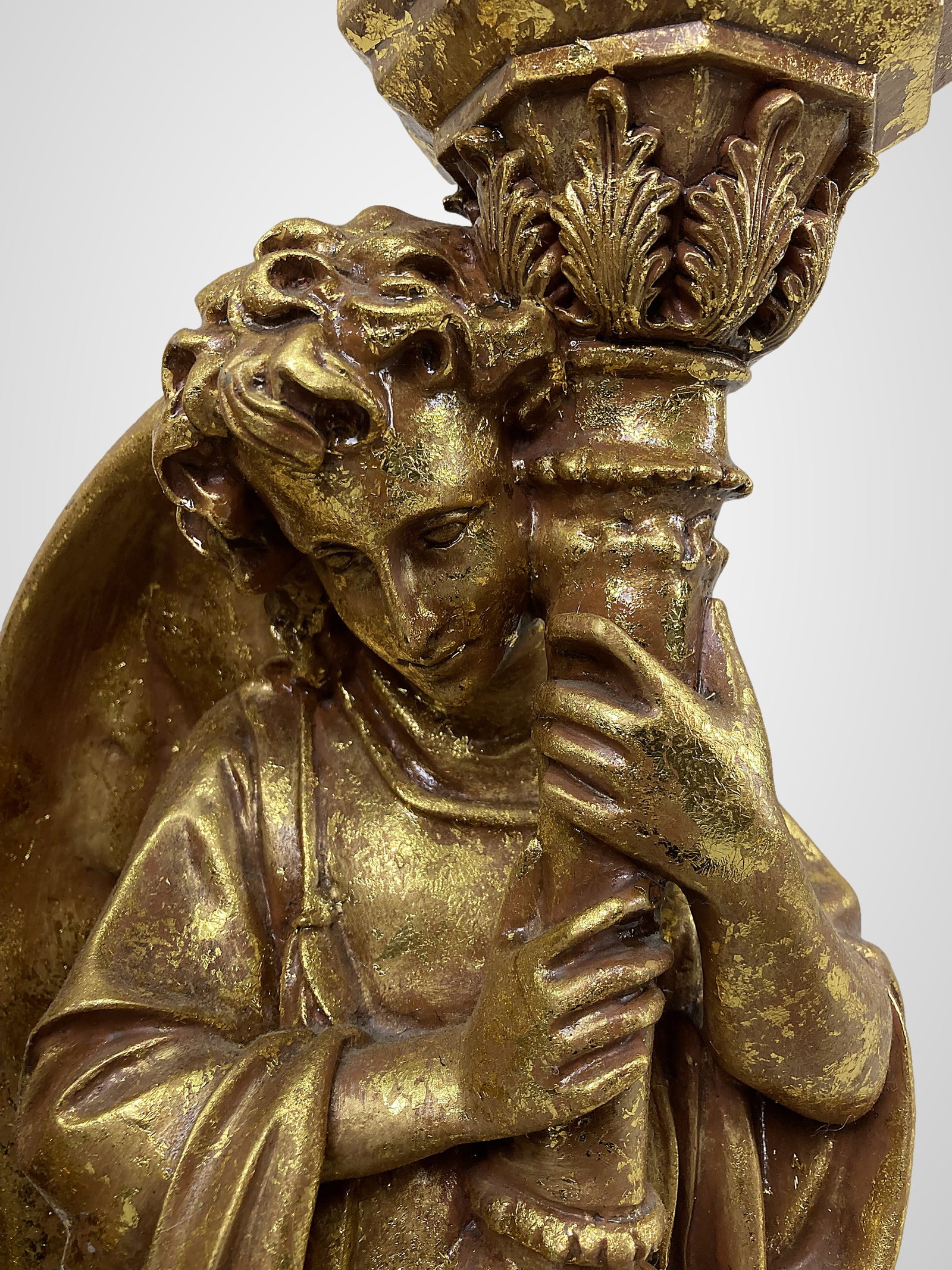 Contemporary Gilt Angel Candlesticks - 6