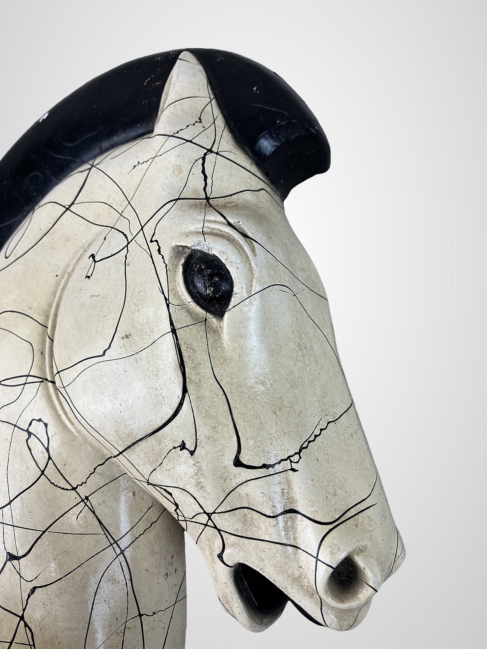 Mid-Century Modern Chalkware Horse Head - 5