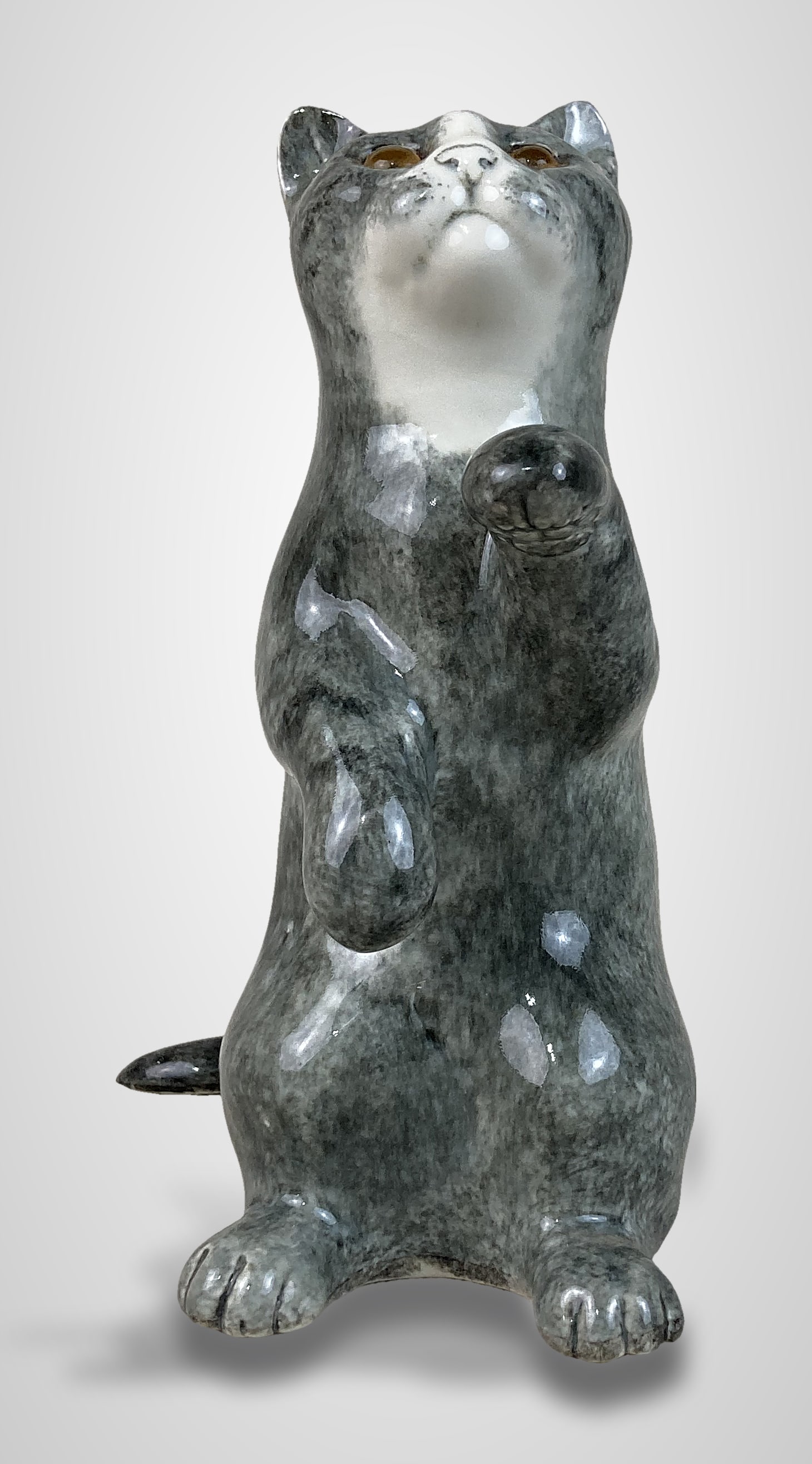 Mike Hinton Pottery Cat - 2
