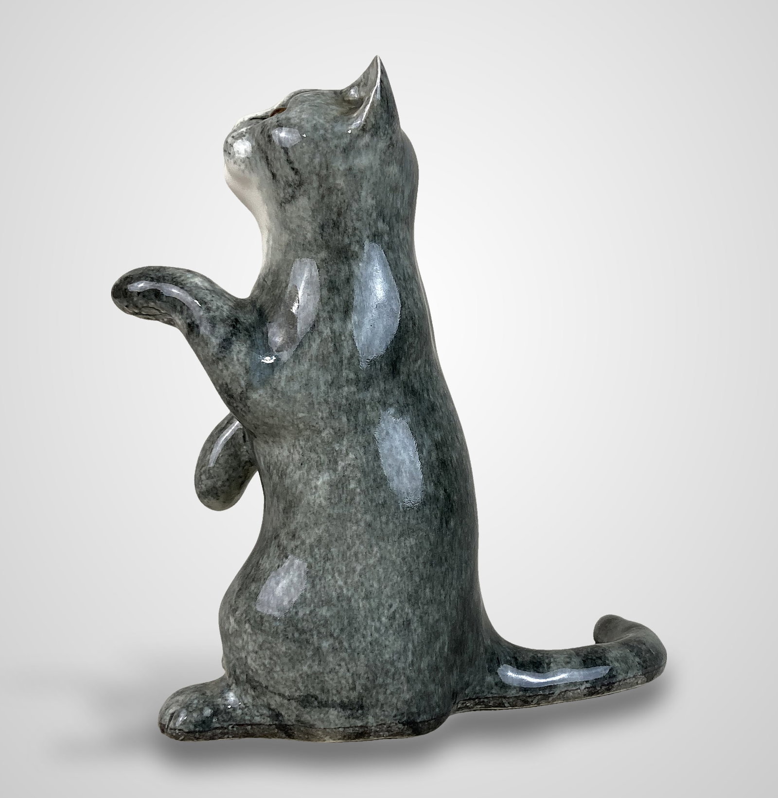 Mike Hinton Pottery Cat - 3