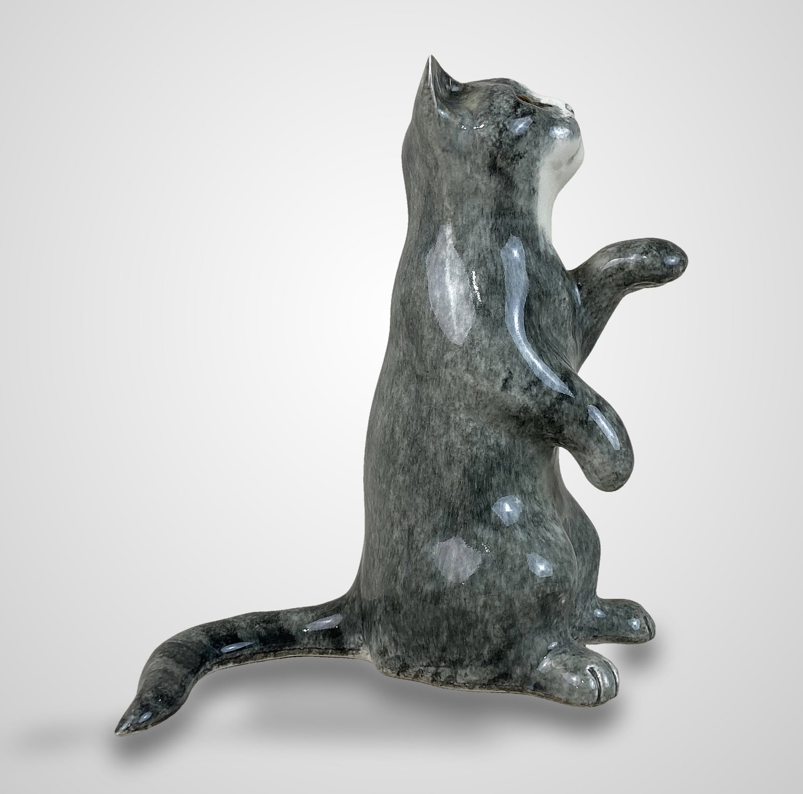 Mike Hinton Pottery Cat - 5
