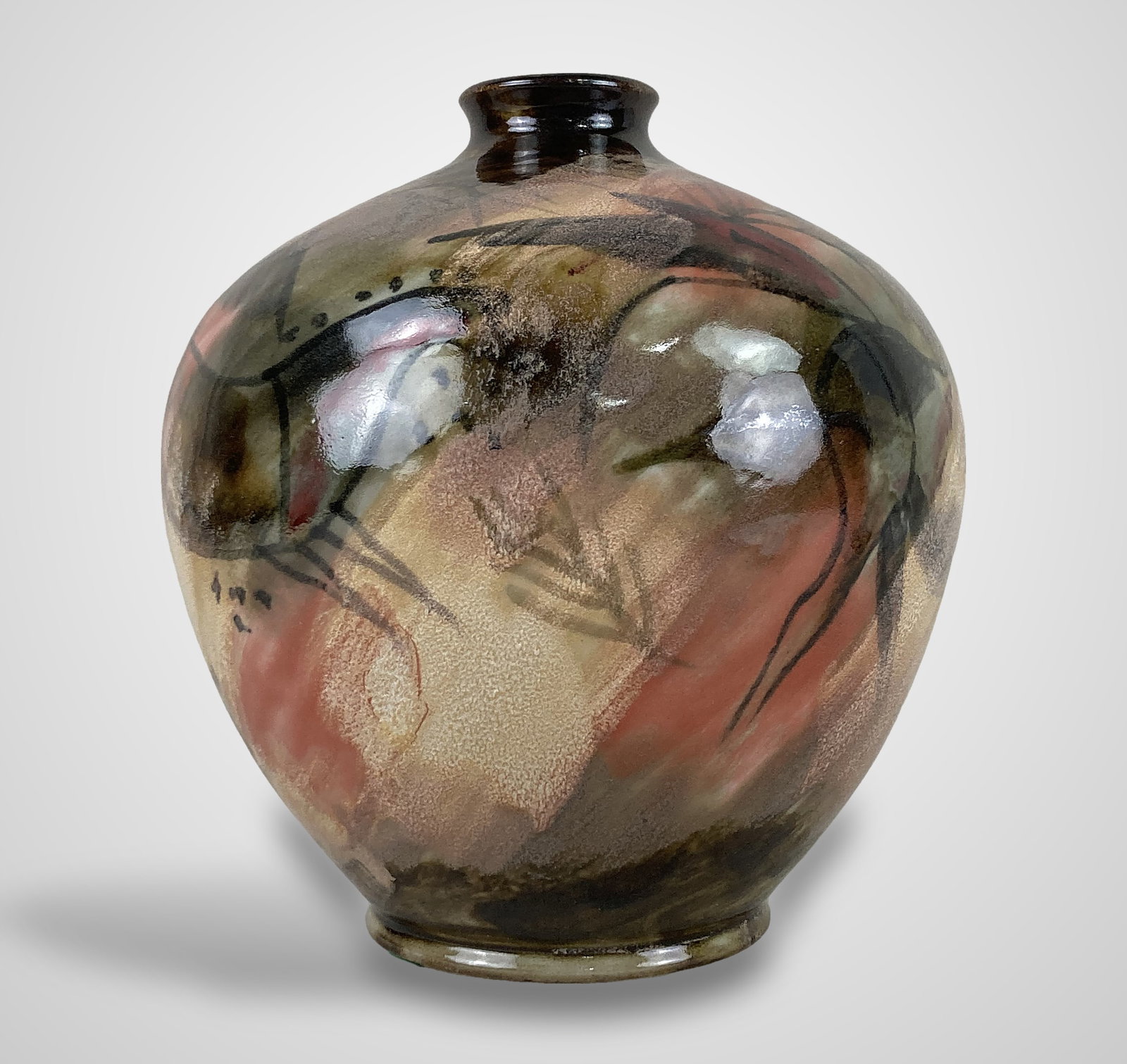 Cobridge Stoneware Lascaux Art Pottery Vase - 4