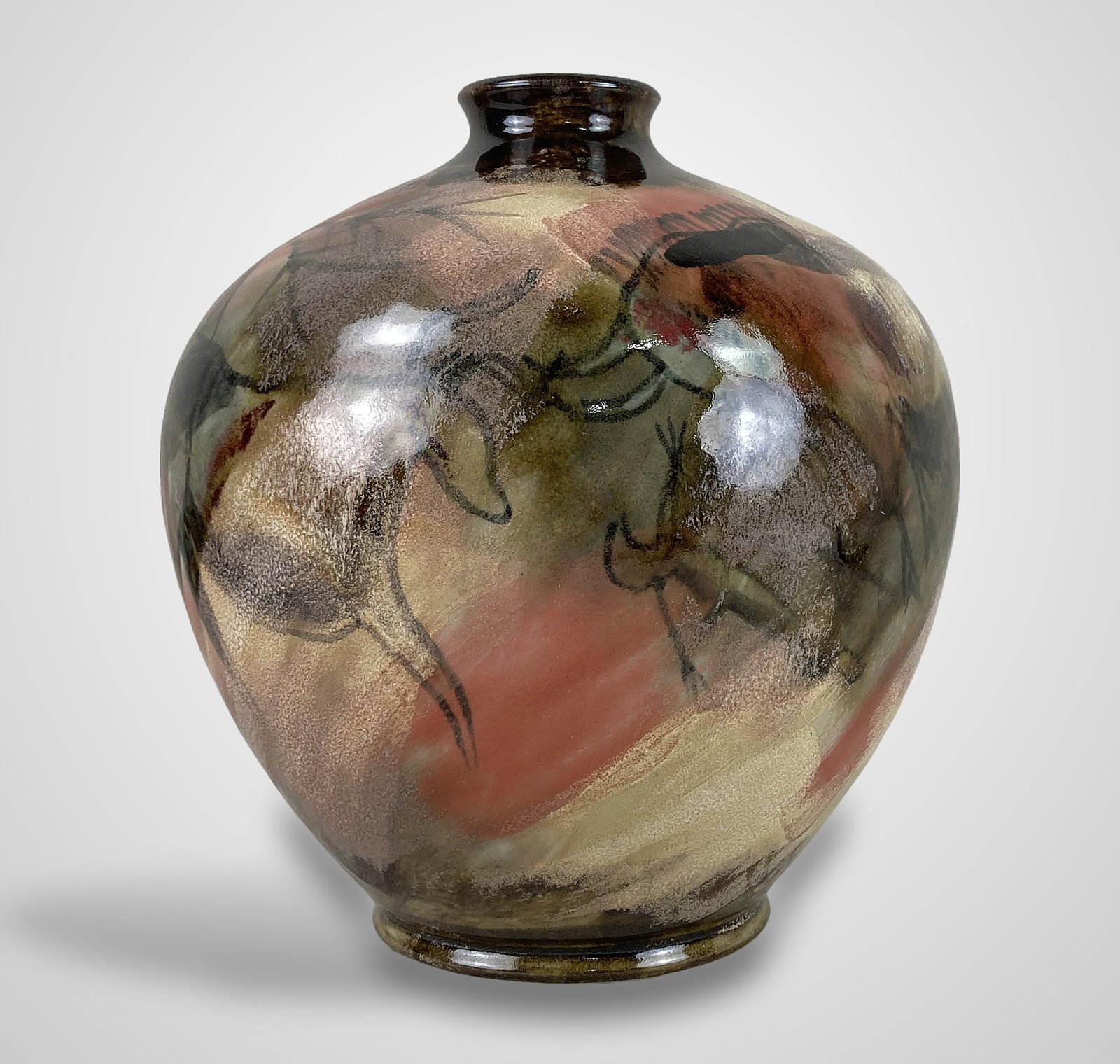 Cobridge Stoneware Lascaux Art Pottery Vase - 5