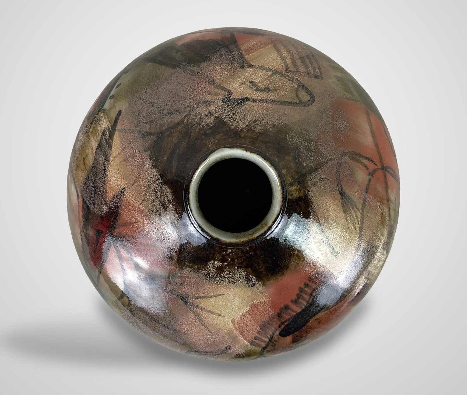 Cobridge Stoneware Lascaux Art Pottery Vase - 6