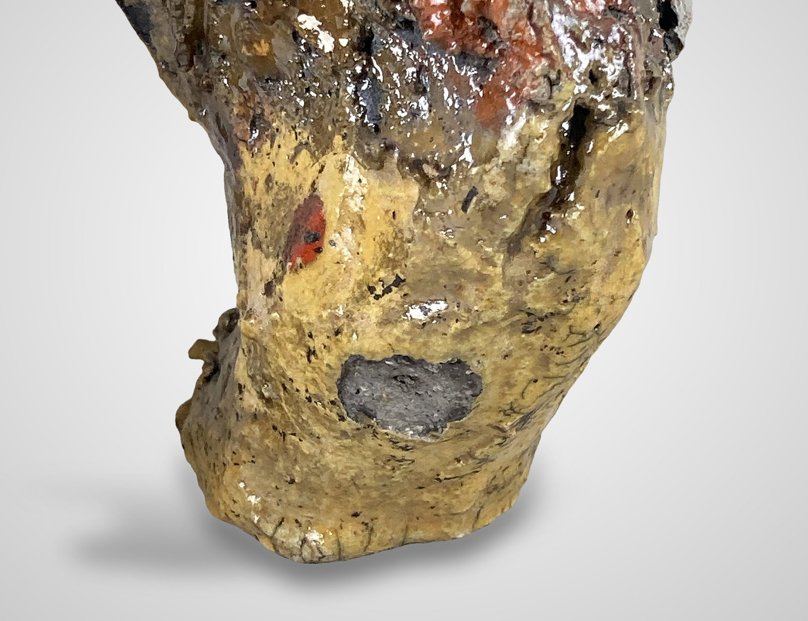 Raku Pottery Cat Sculpture - 10