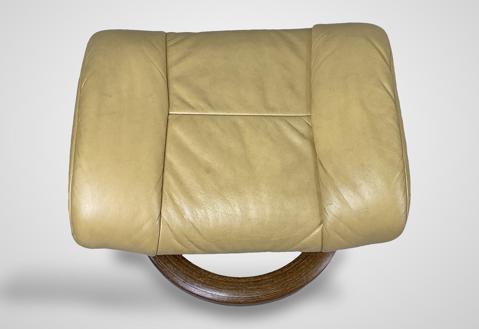 Ekornes Stressless Yellow Leather Swivel Recliner - 9