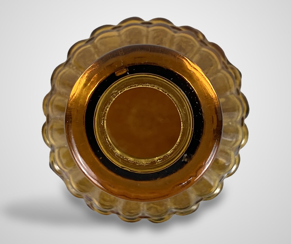 Mid-Century Modern Amber Glass Decanter - 8