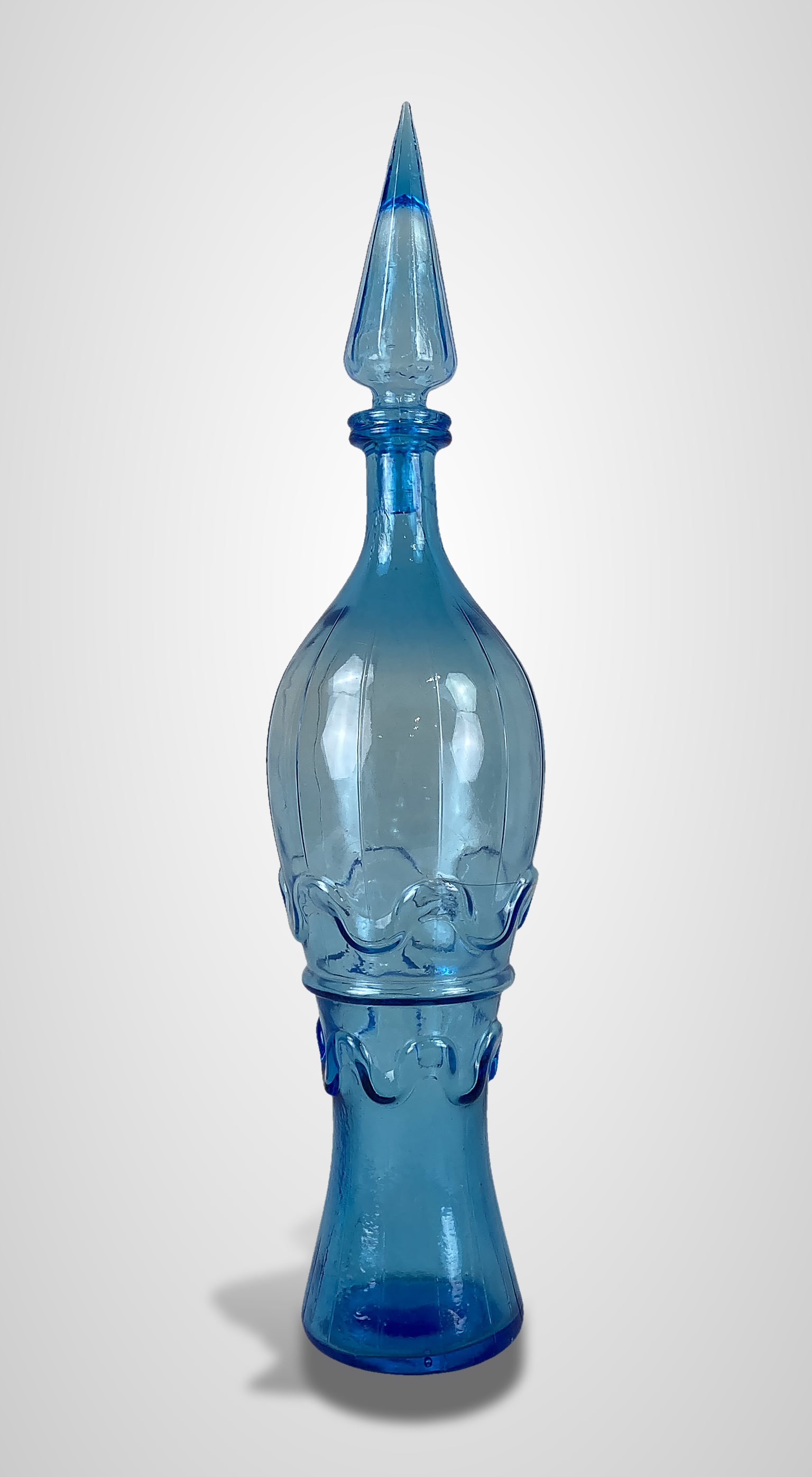 Empoli Rossini Blue Genie Bottle Decanter - 2