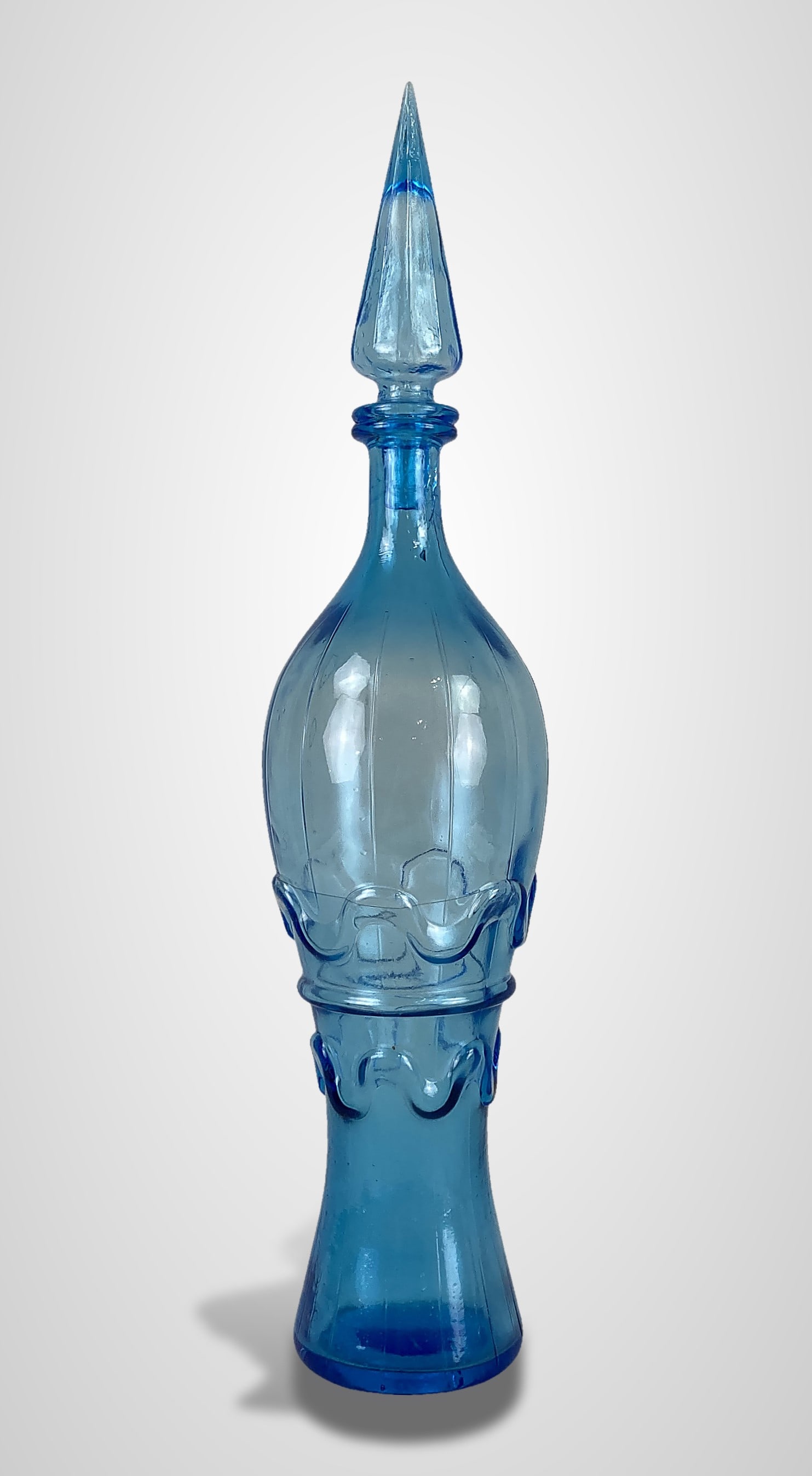Empoli Rossini Blue Genie Bottle Decanter - 3