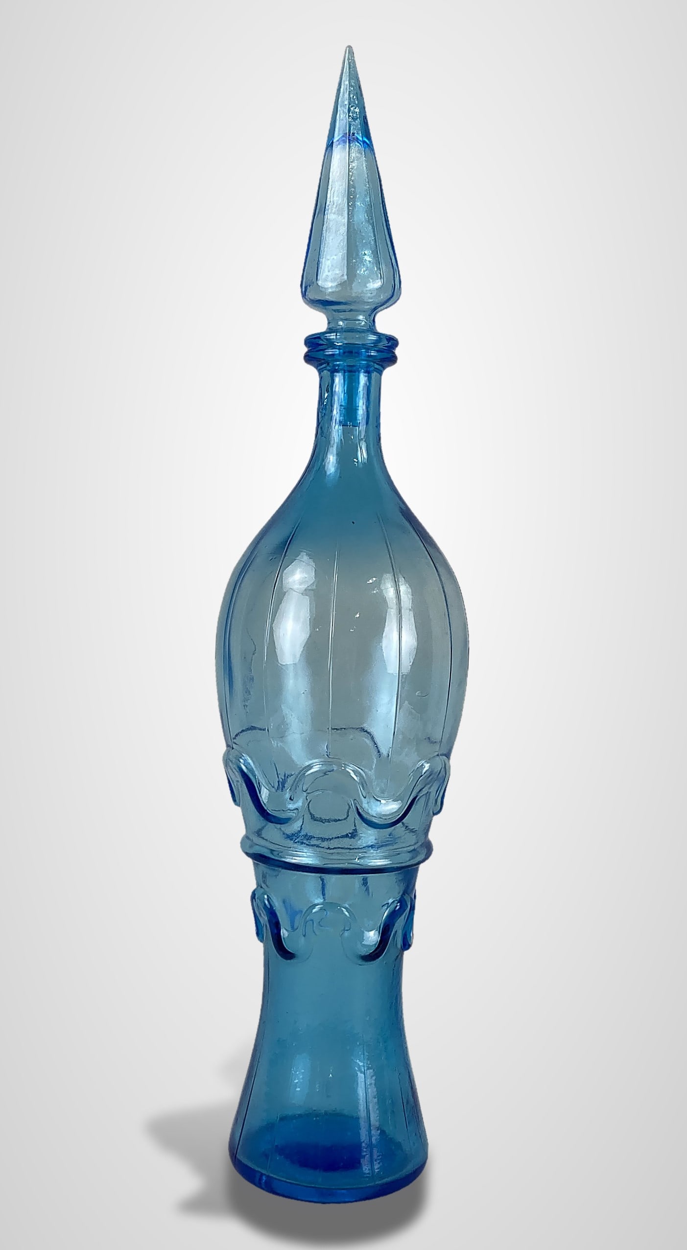 Empoli Rossini Blue Genie Bottle Decanter - 4