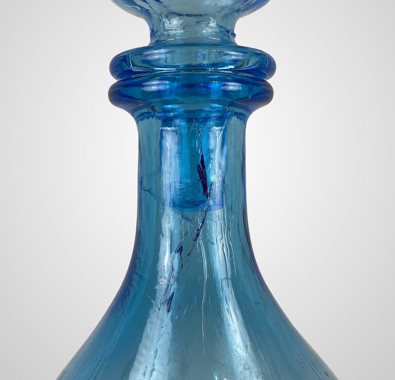 Empoli Rossini Blue Genie Bottle Decanter - 7